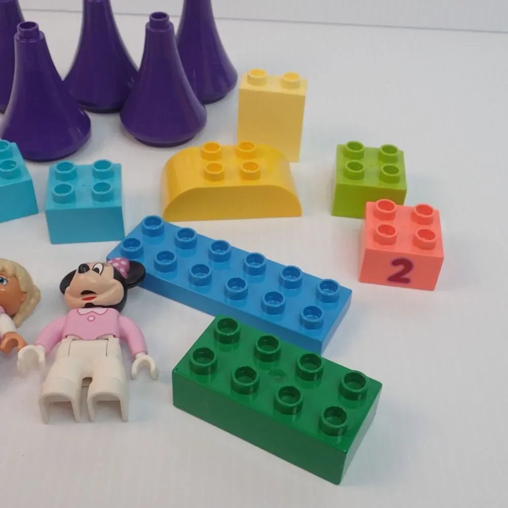Lego Duplo Assorted Parts and Piece Lot with Minifigures Minnie Mouse GENUINE